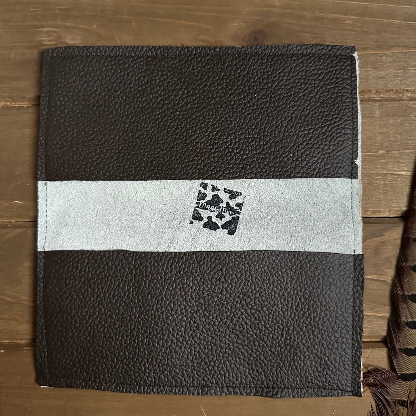 Cowhide Checkbook Cover (#1)