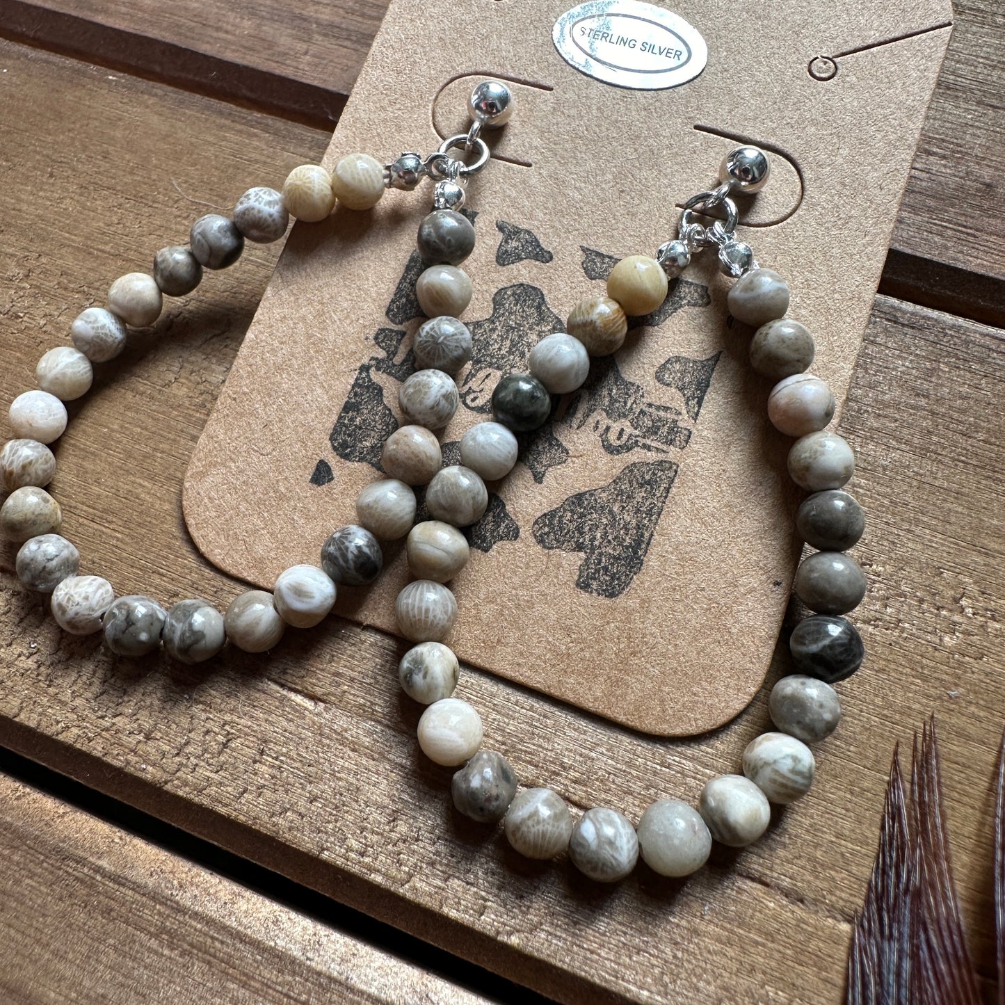 Petoskey Stone Earrings