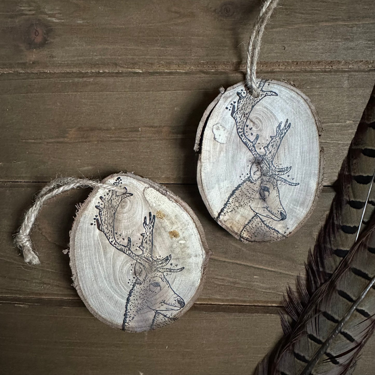 White Birch Ornaments