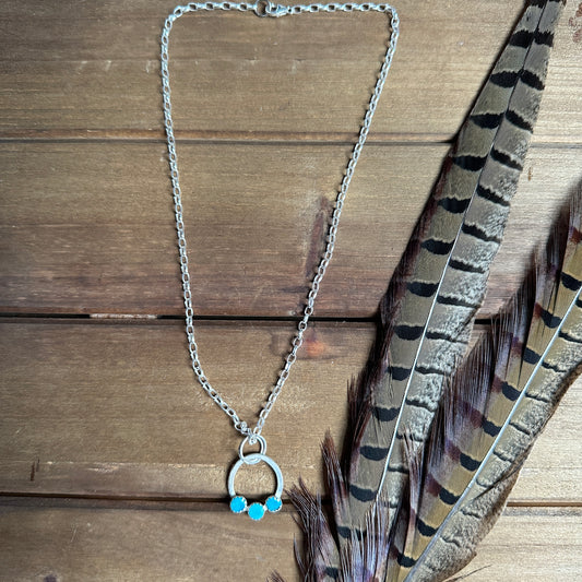 3 Peas in a Pod Turquoise Necklace