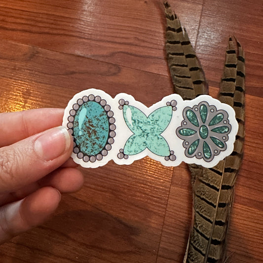 Turquoise Sticker