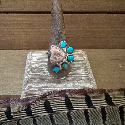 Fire Opal and Sonora Gem Ring (size 11.5)