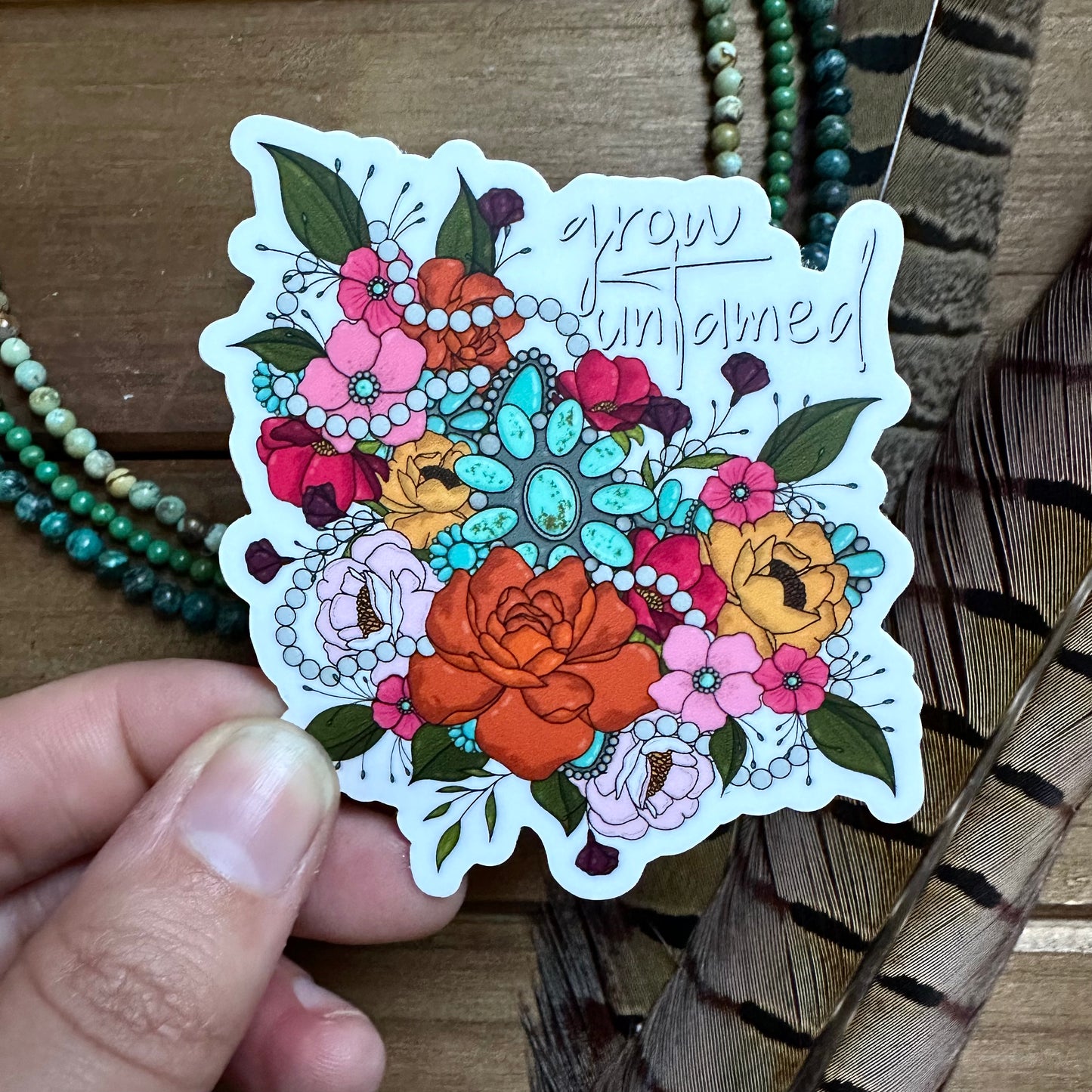 Grow Untamed Sticker