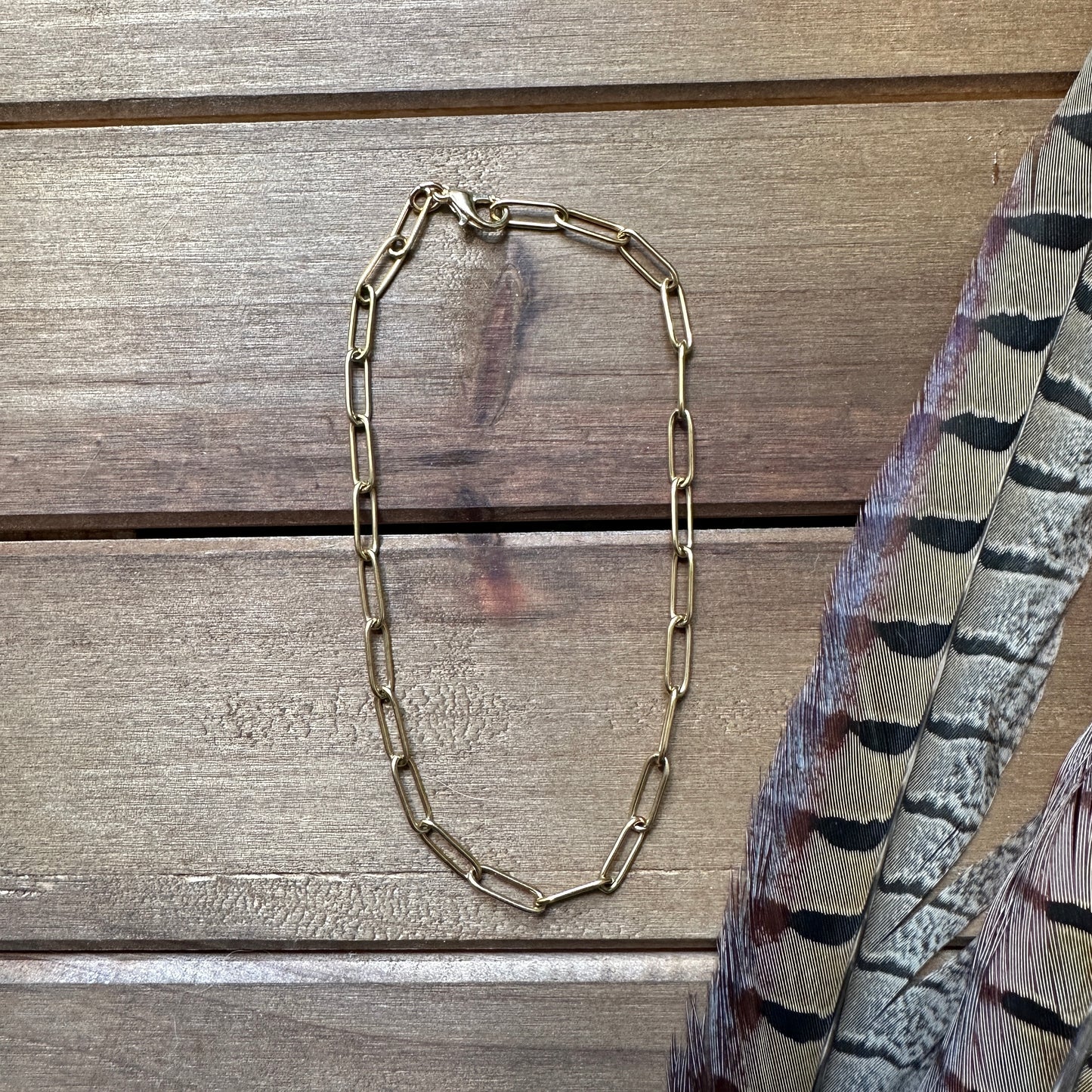 Paper Clip Chain Anklet