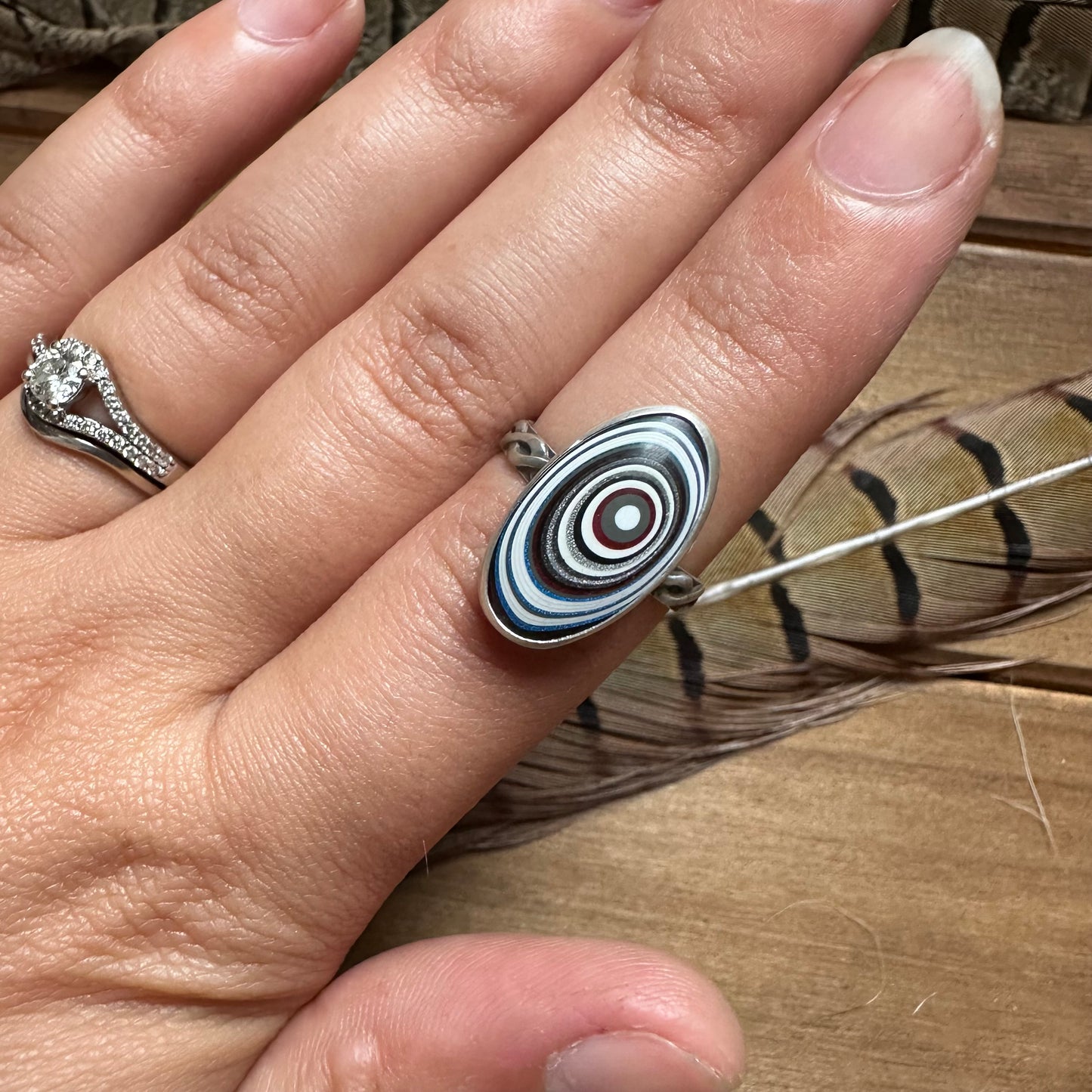 Fordite Ring (size 6)