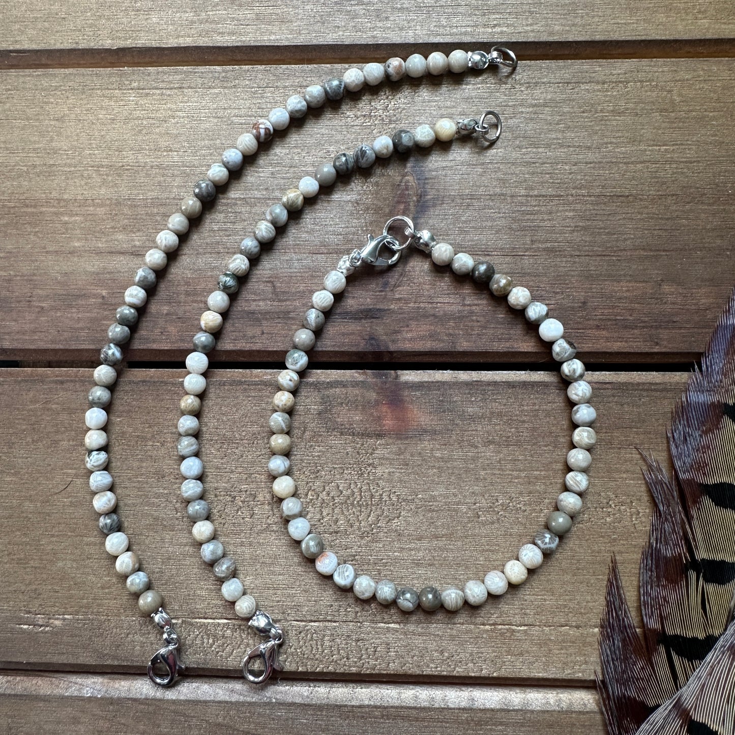 Petoskey Stone bracelet