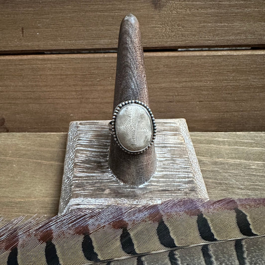 Pure Michigan Petoskey Ring (size 8.5)