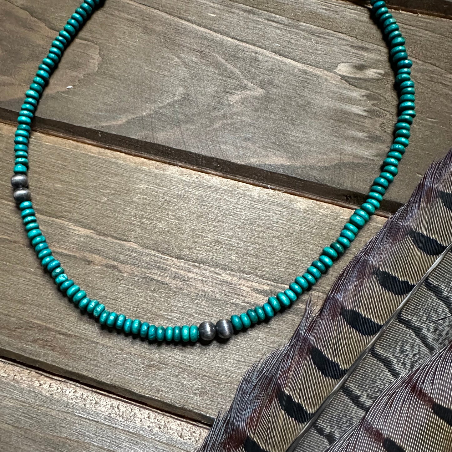 Faux Turquoise Choker Necklace