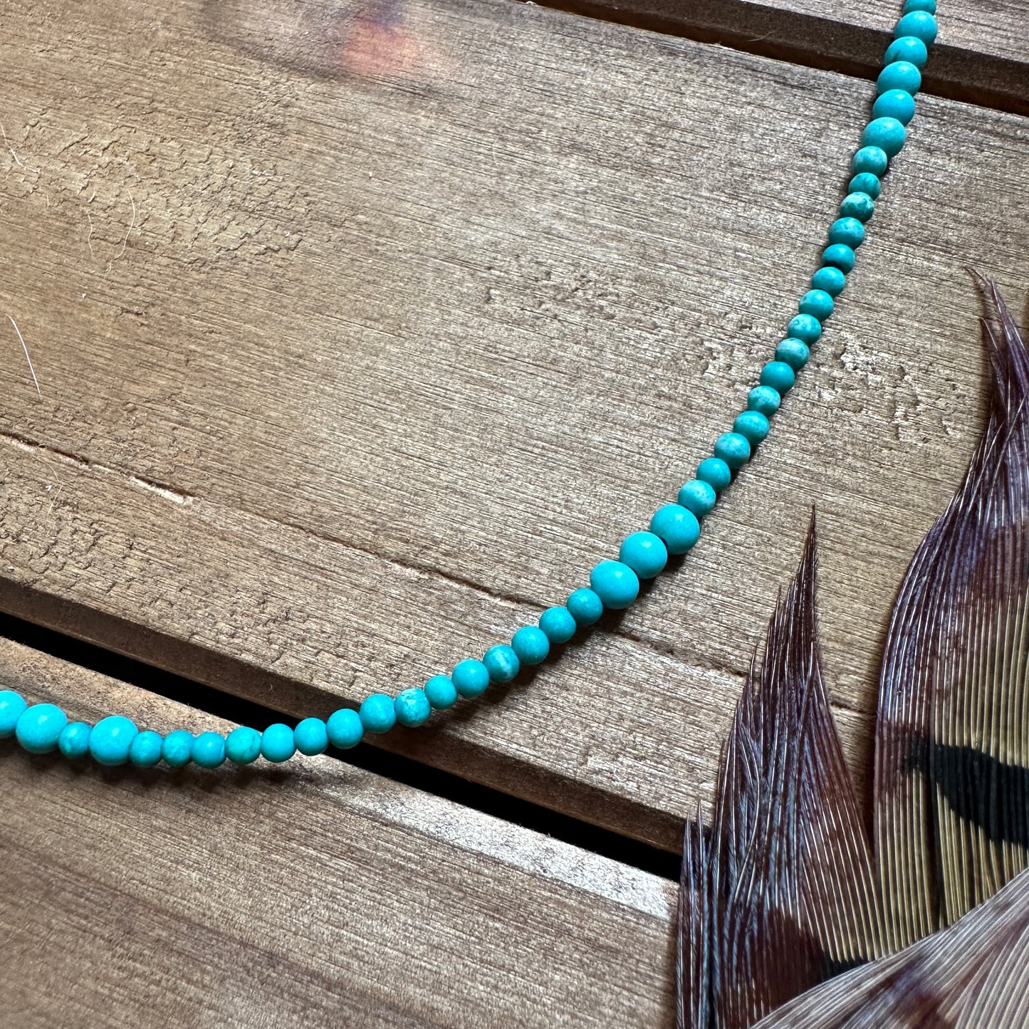 Faux Turquoise Choker Necklace