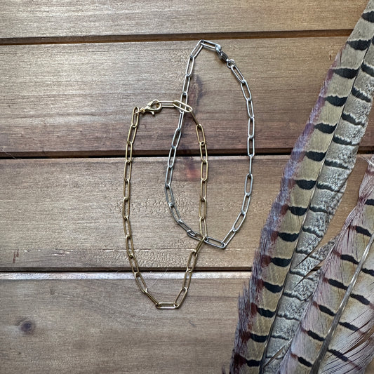 Paper Clip Chain Anklet