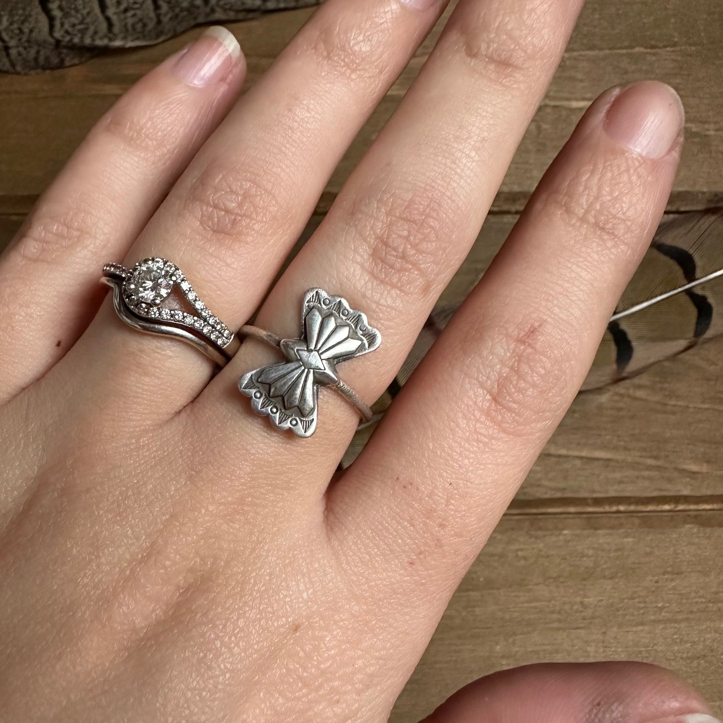 Butterfly Concho Ring
