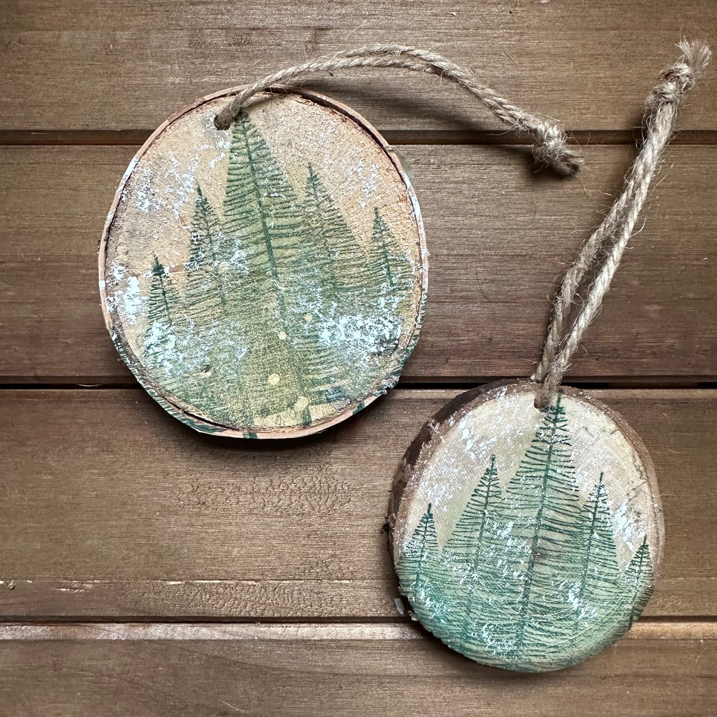 White Birch Ornaments