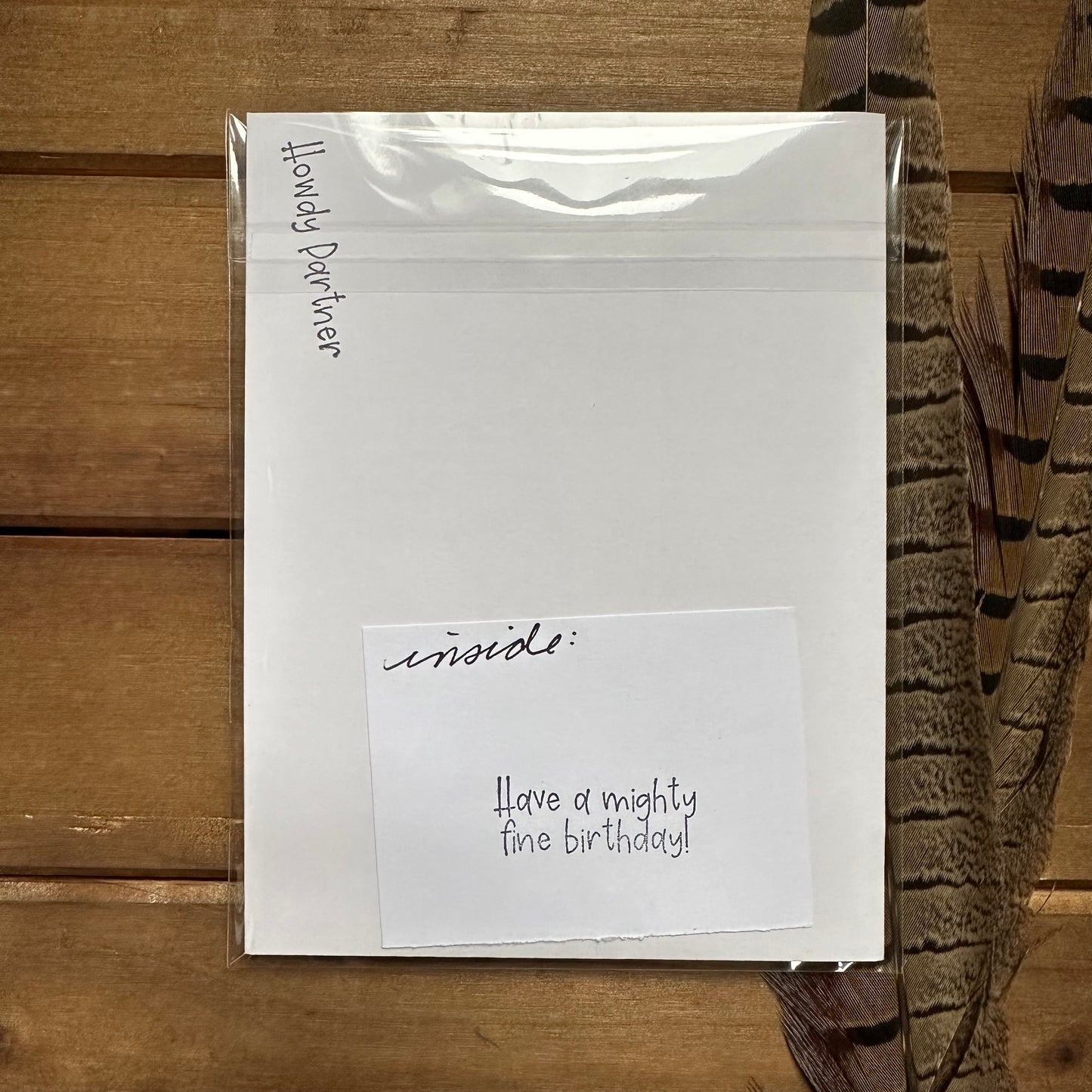 Yee Haw Birthday Card