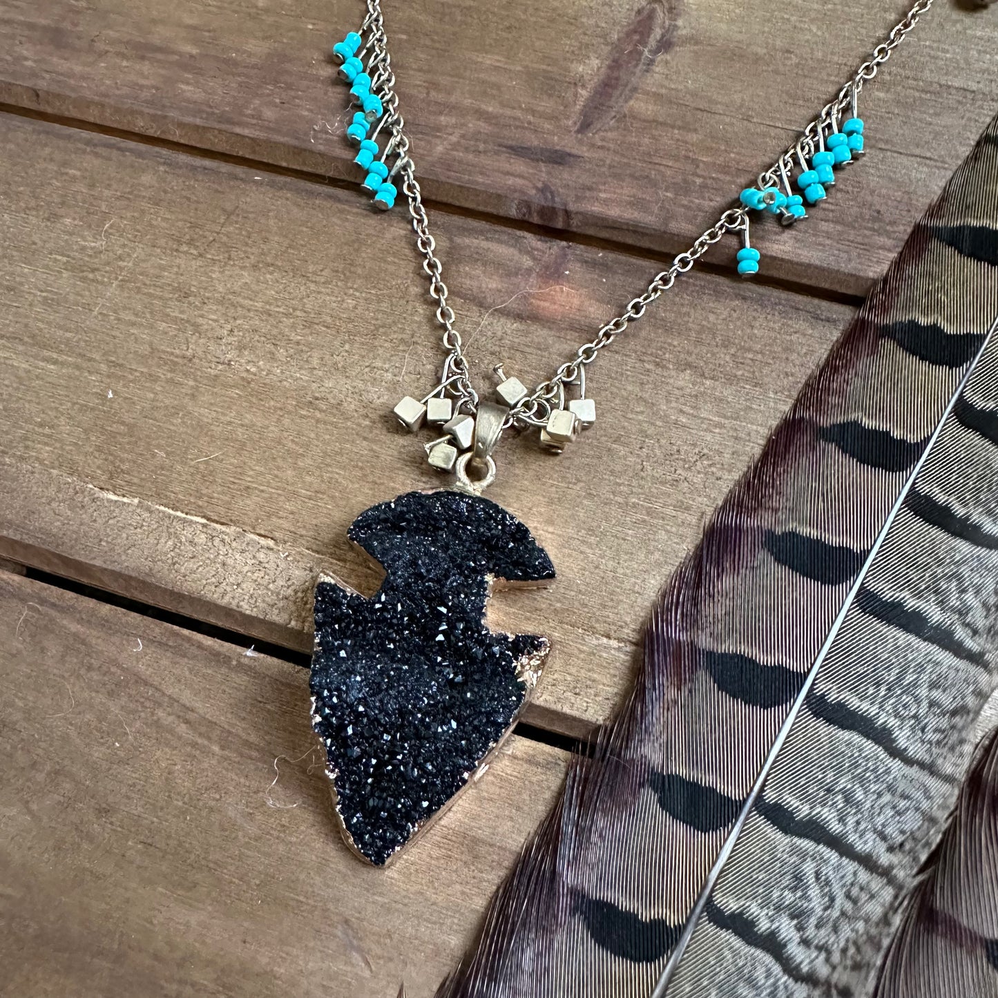 Druzy Arrowhead Necklace
