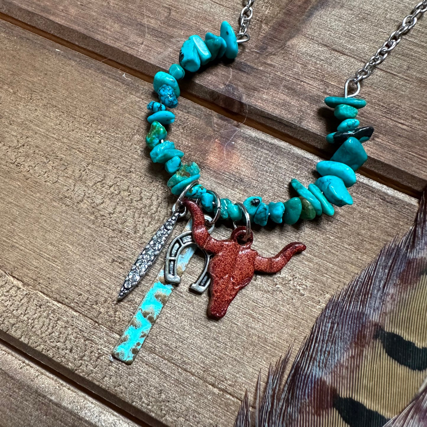 THAT Turquoise Charm Necklace
