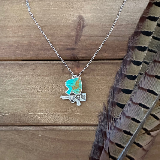 Outlaw Queen Spade Pendant