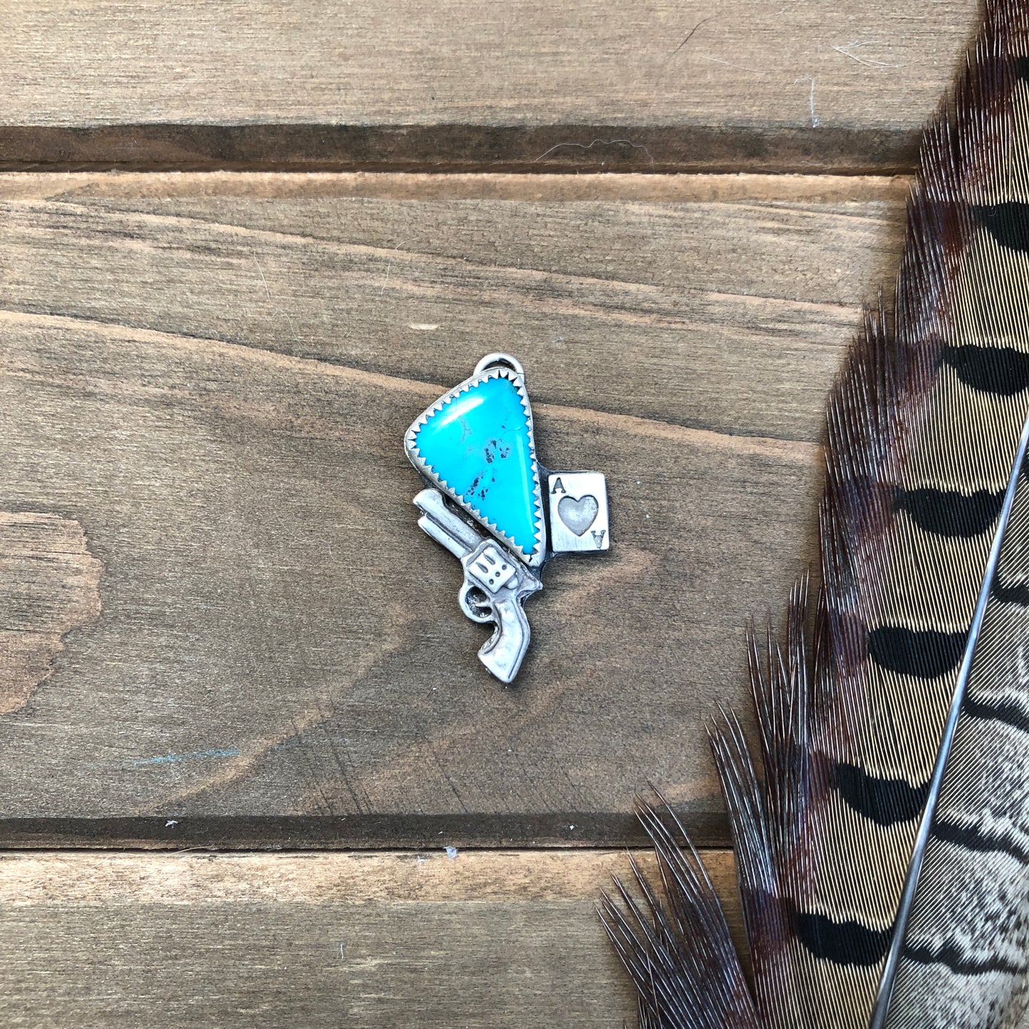 Hubei Outlaw Queen Turquoise Pendant