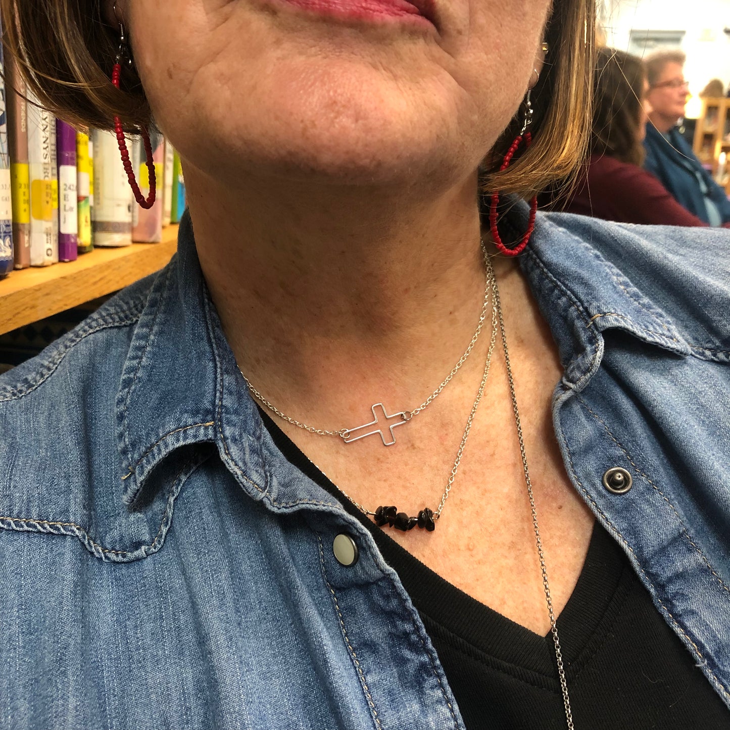 Blessed - Open cross, choker necklace