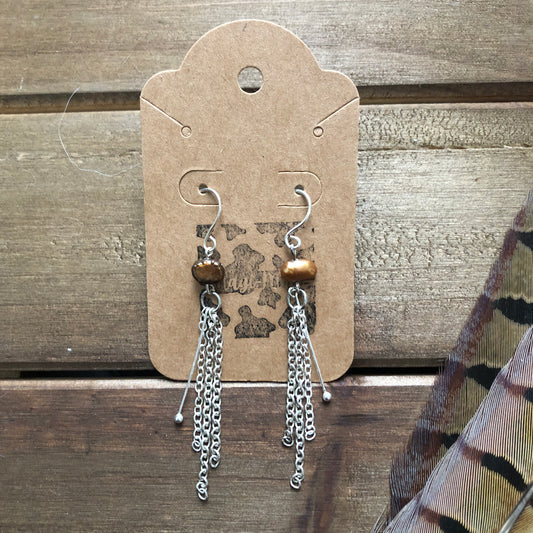 Pearly Fringe Earrings