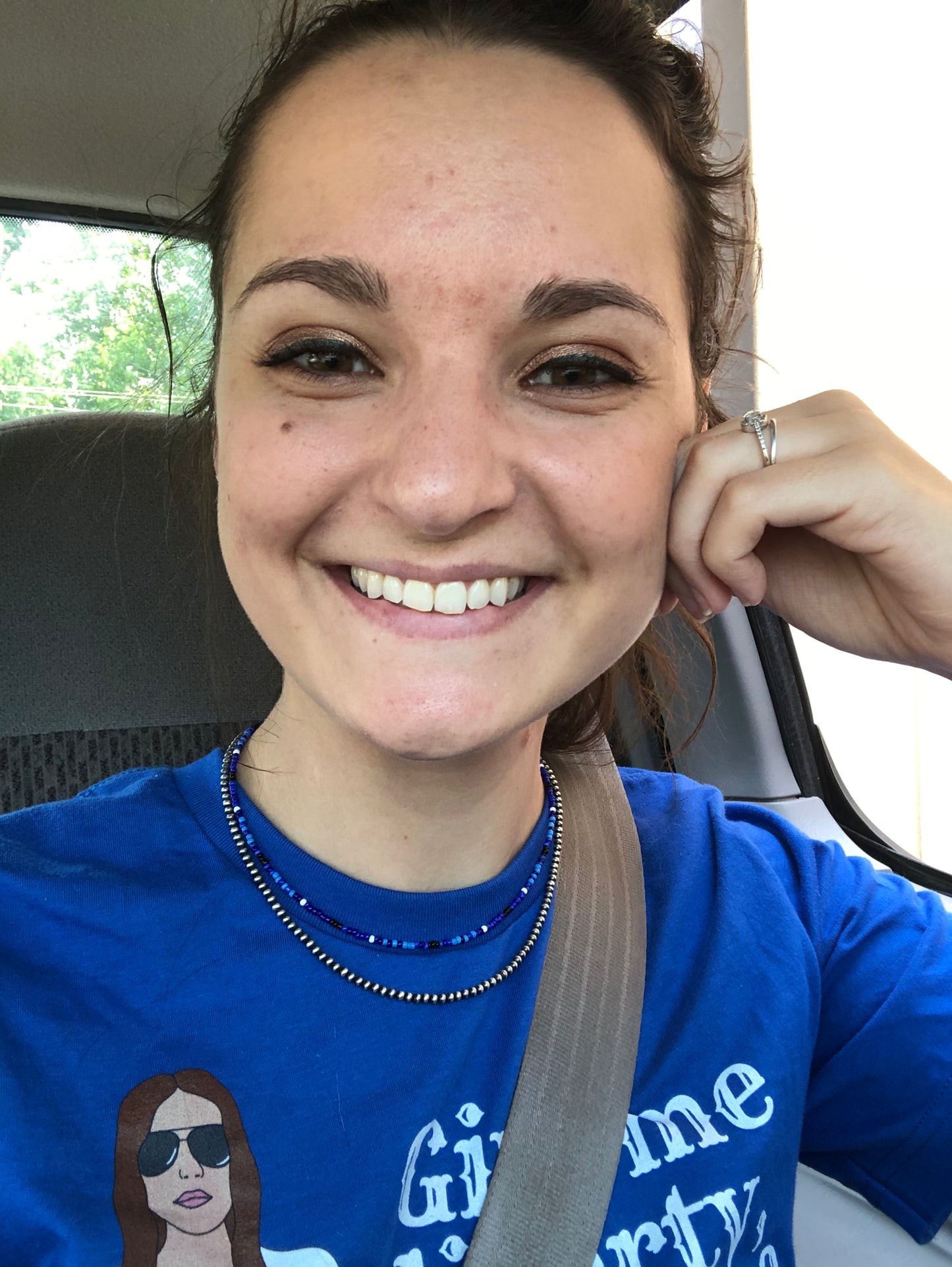 Bluebird Serape Choker Necklace