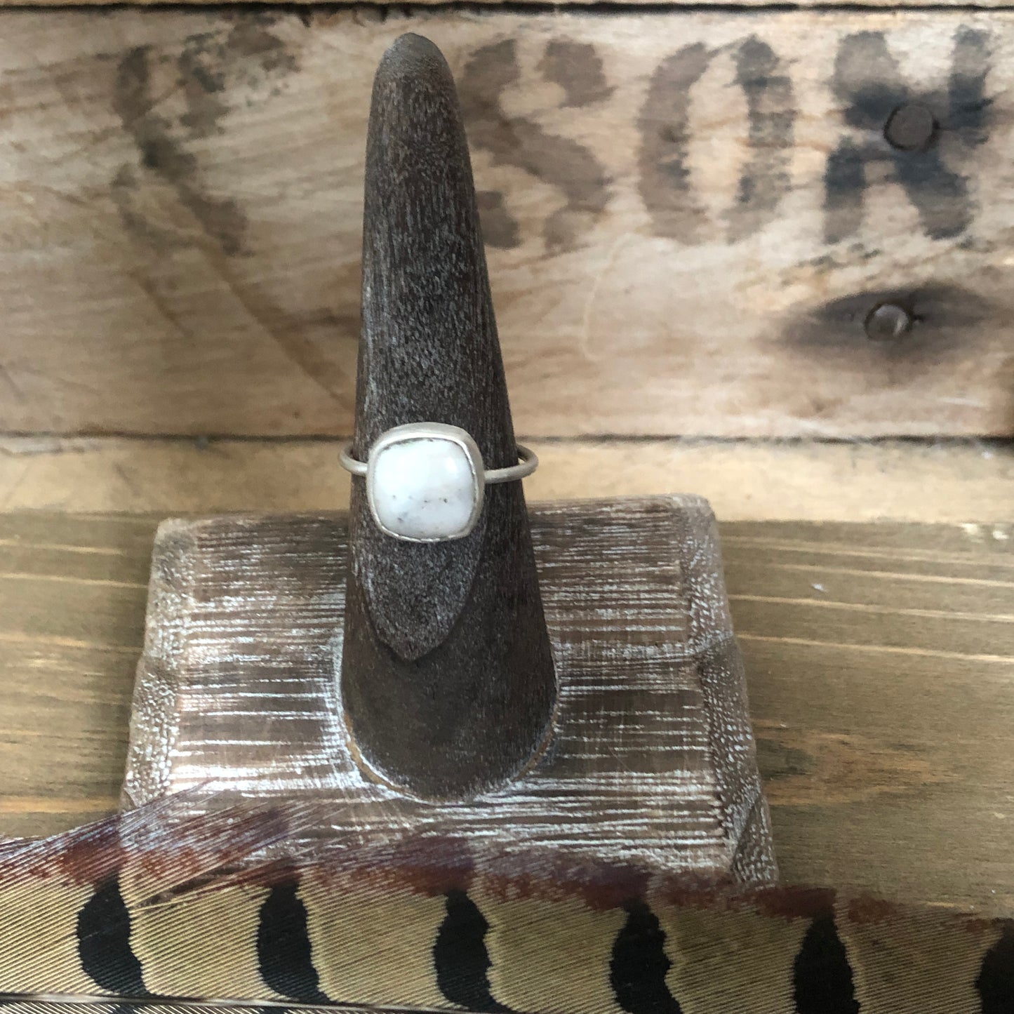 White Buffalo Stacker Rings