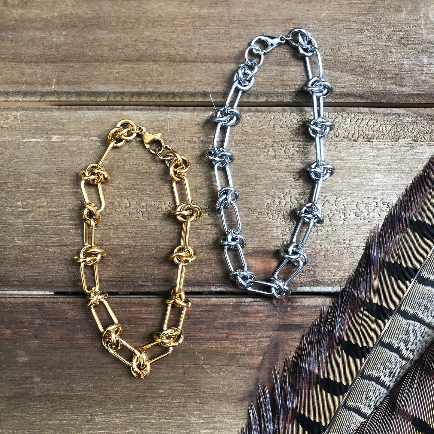 Gold Barbwire Bracelet