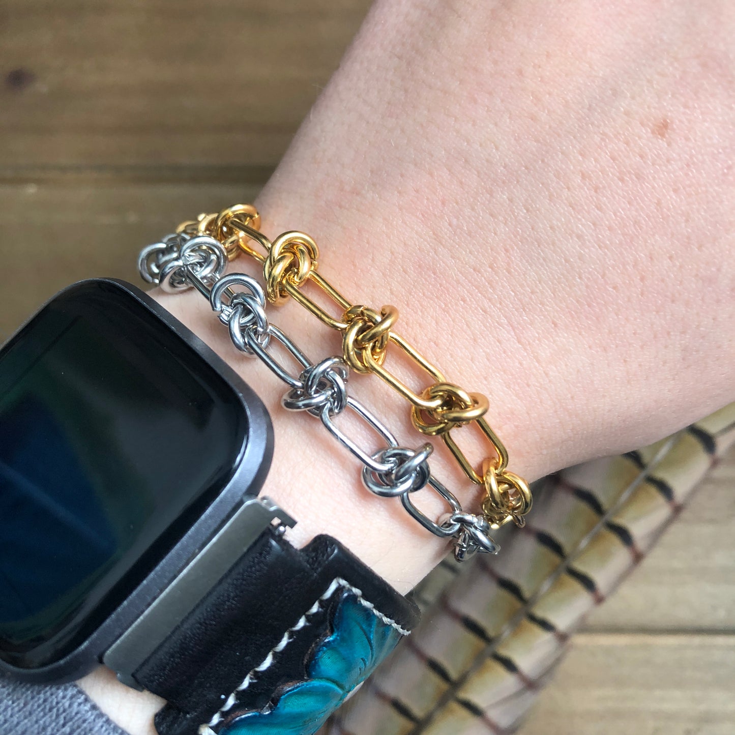Gold Barbwire Bracelet