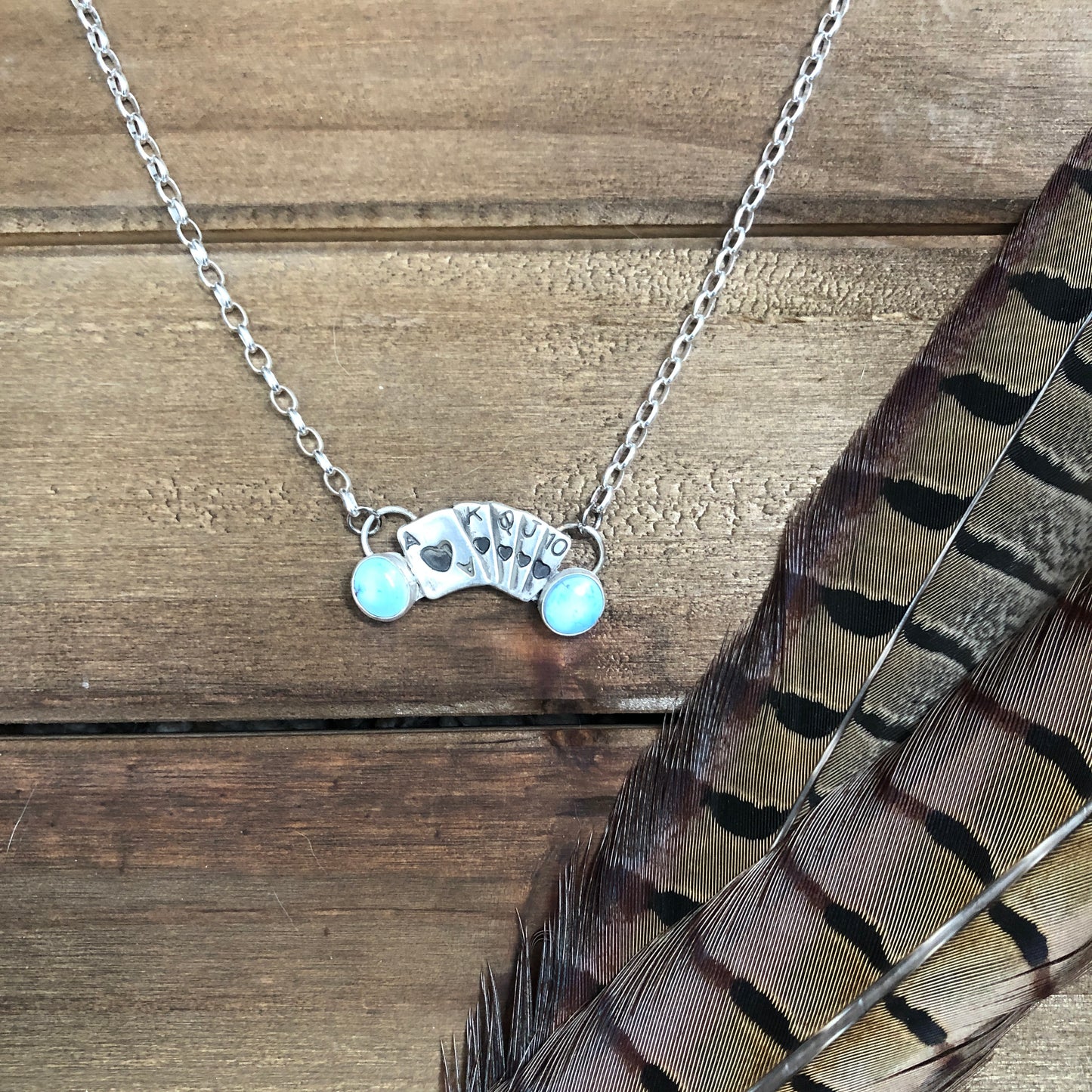 Poker Hand Necklace