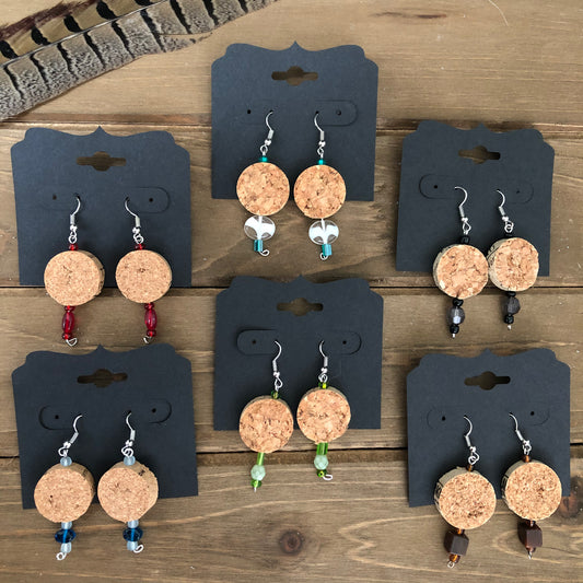 Wine Cork Earrings