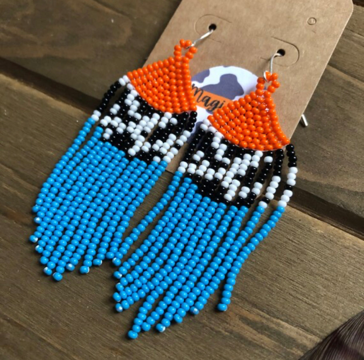 Cow Babe Fringe Earrings