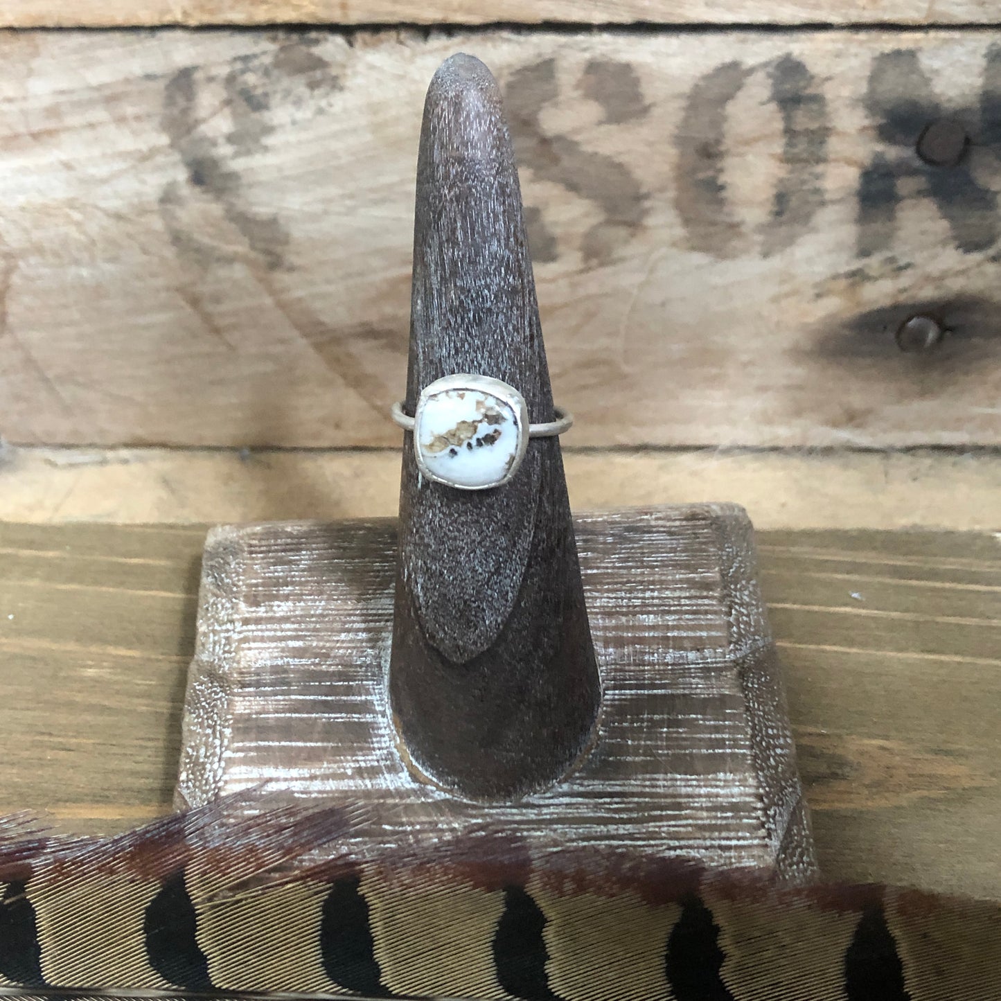 White Buffalo Stacker Rings