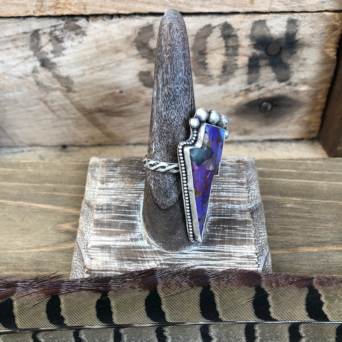 Lightning Bolt Queen Ring (size 8)
