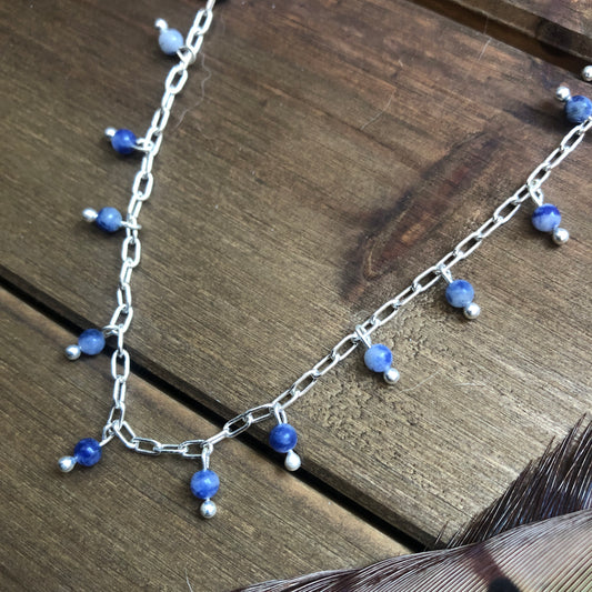 Sodalite Drip Necklace