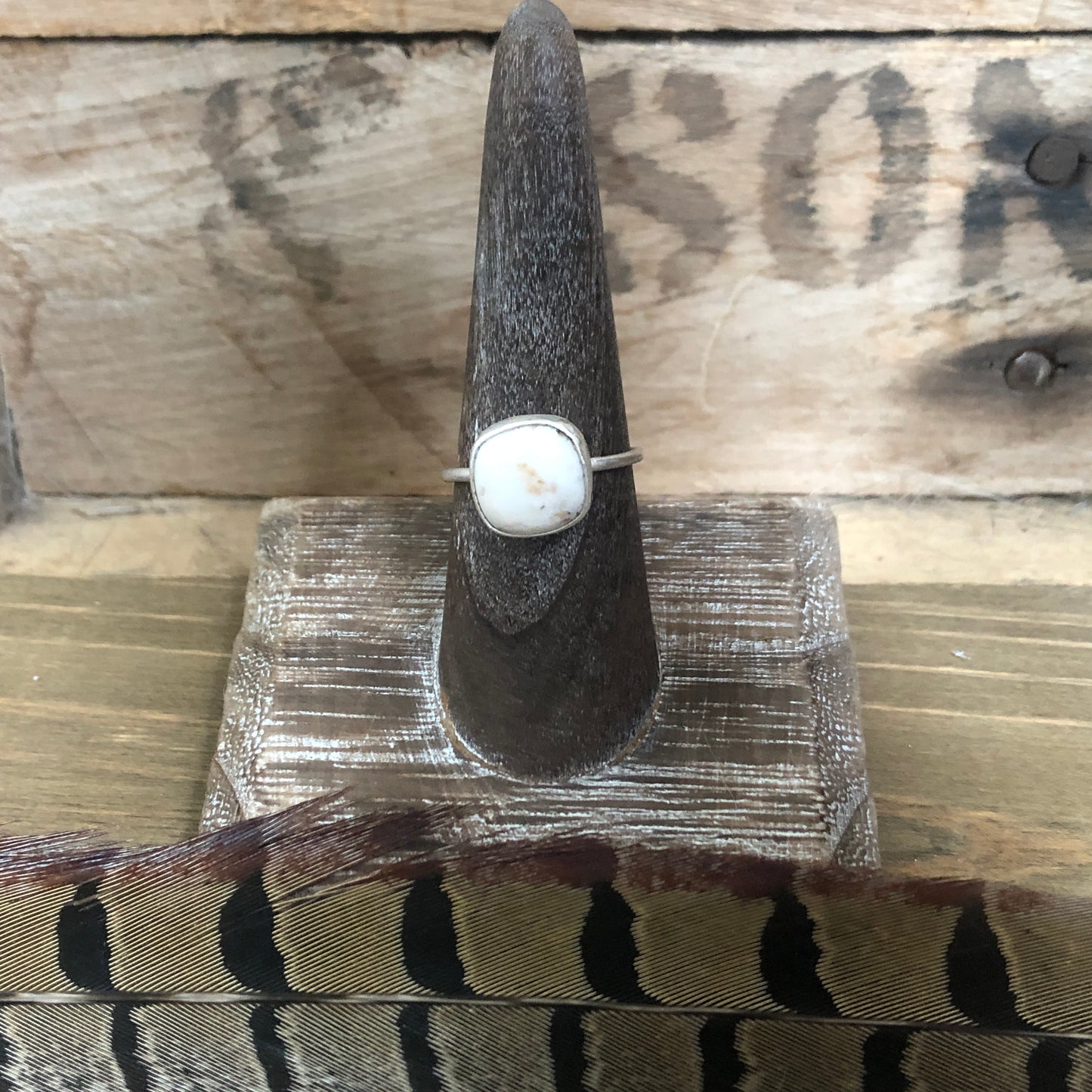 White Buffalo Stacker Rings
