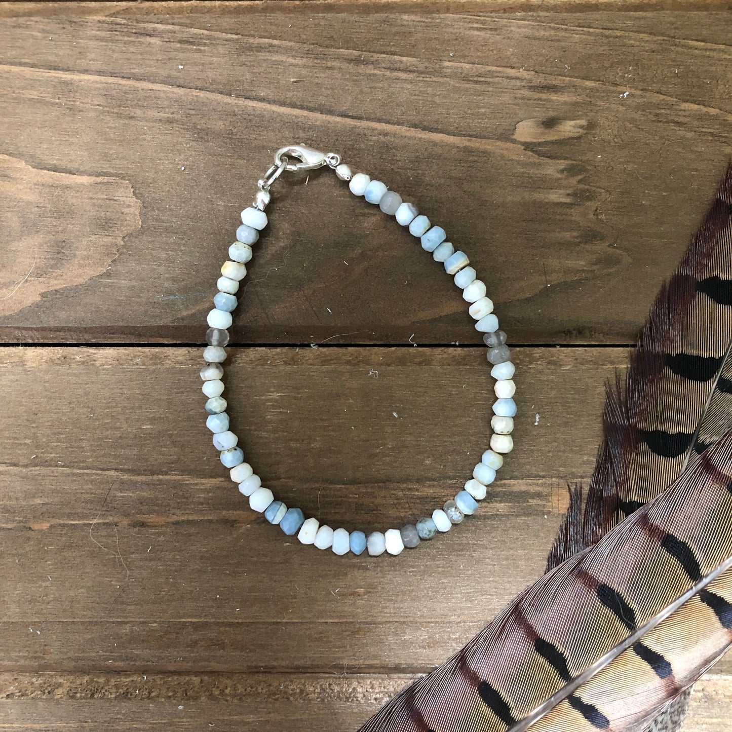 Blue Peruvian Opal bracelet