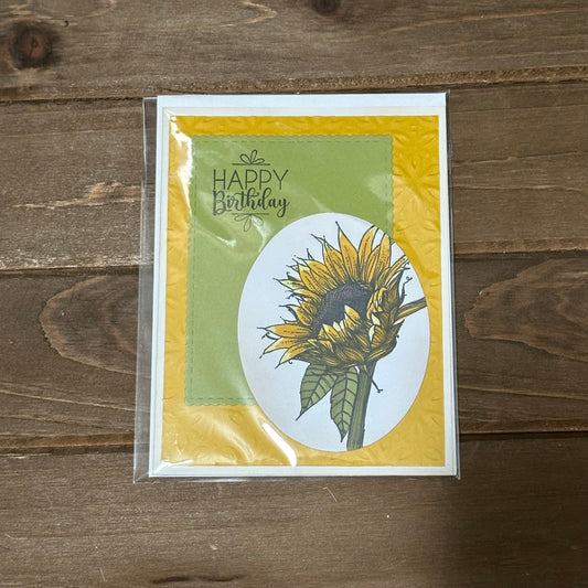 Happy Birthday Card (Sunflower)