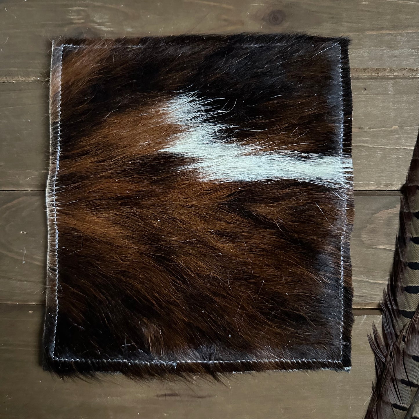 Cowhide Checkbook Cover (#6)