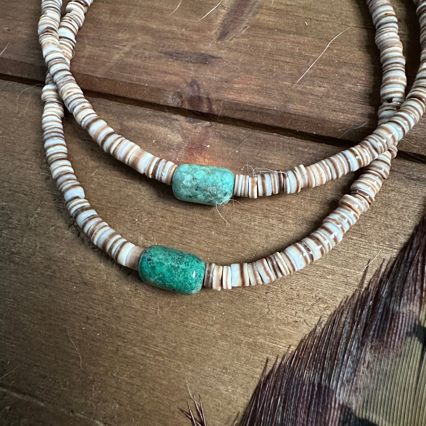 Heishi Anklet w/ Turquoise