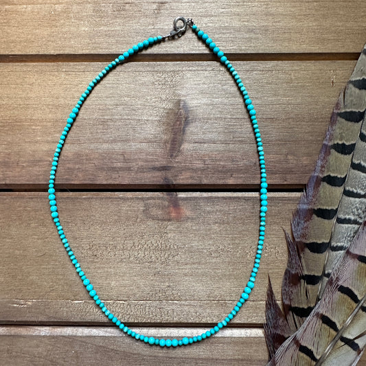Faux Turquoise Choker Necklace