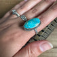 Kingman Turquoise Ring (size 8.75)