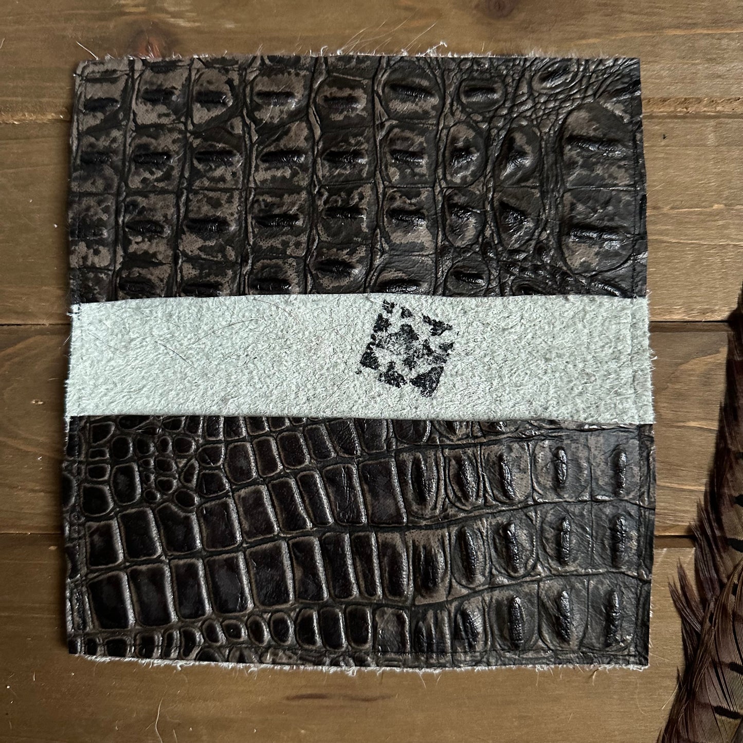 Cowhide Checkbook Cover (#5)