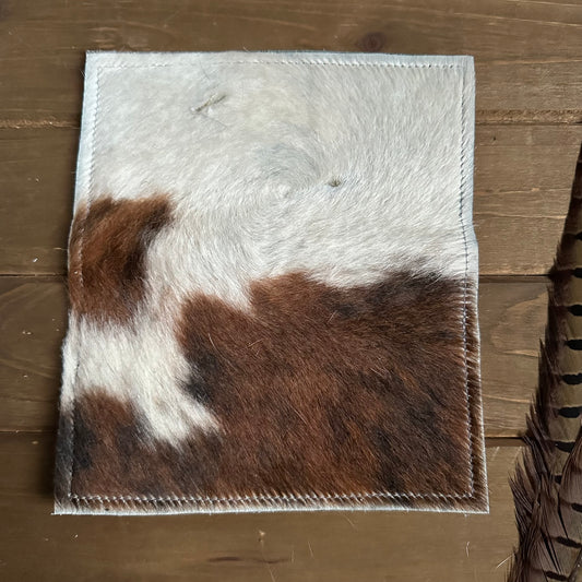 Cowhide Checkbook Cover (#9)