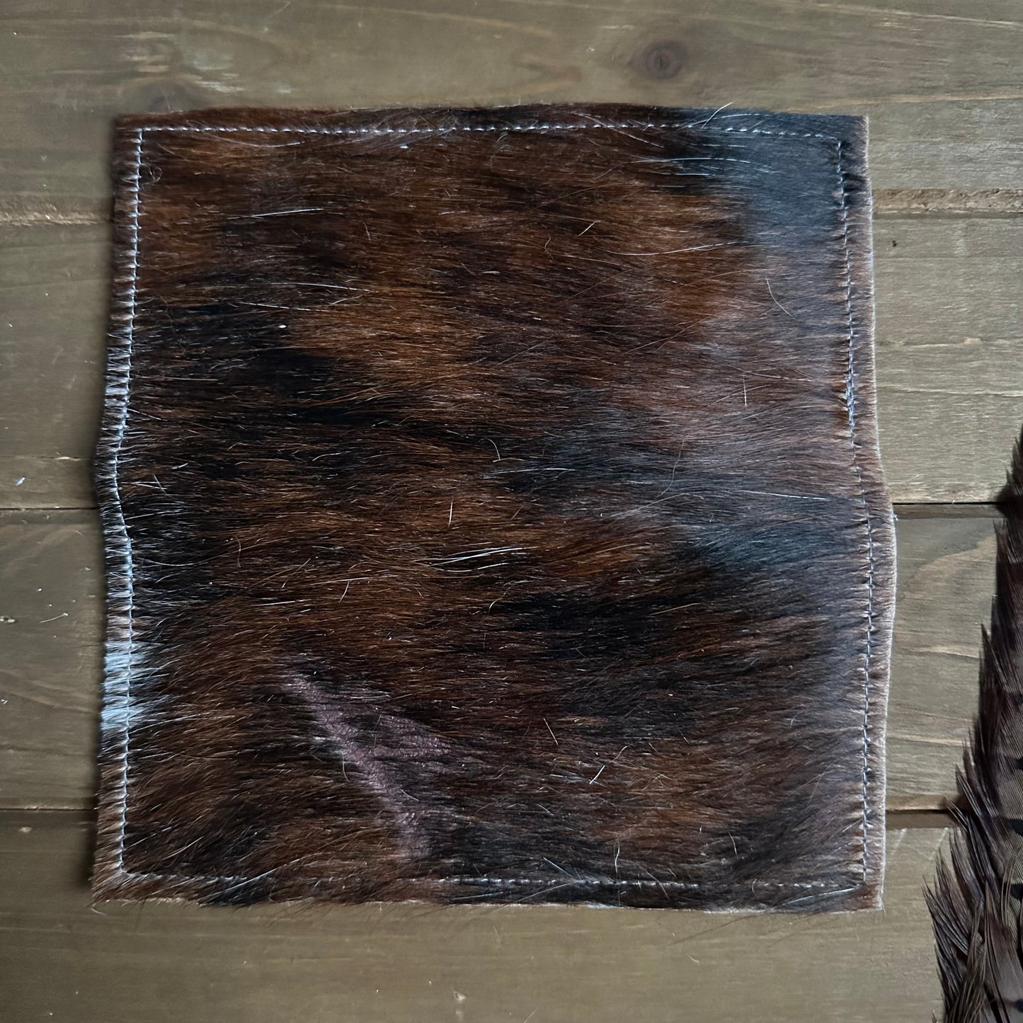 Cowhide Checkbook Cover (#10)