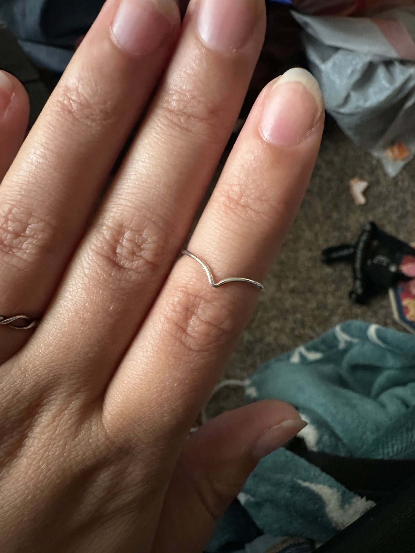 Chevron Stacker Ring