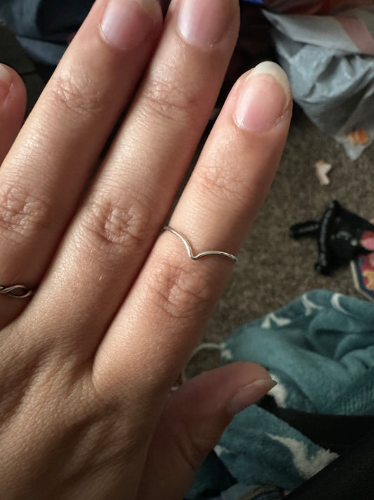 Chevron Stacker Ring
