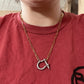 Libby Necklace (silver w/ gold chain)