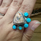 Fire Opal and Sonora Gem Ring (size 11.5)
