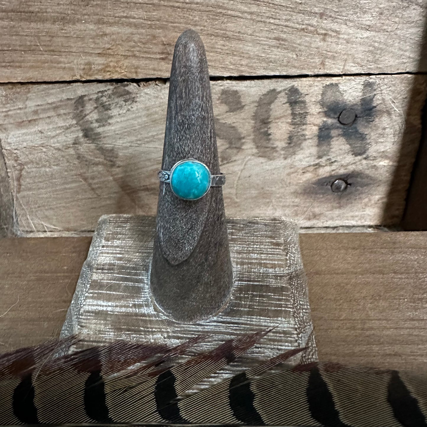Kingman Turquoise Ring (size 5.5)