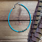 Stillwater -Turquoise Heishi Anklet