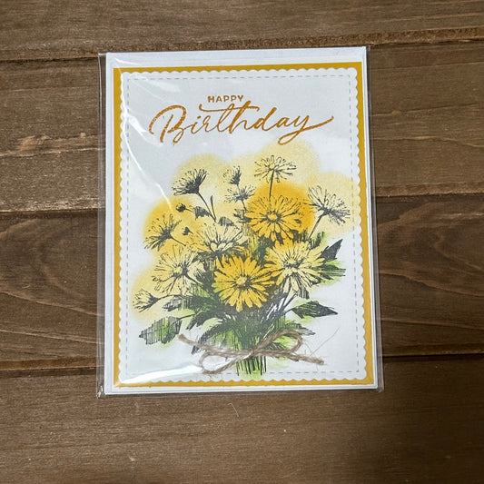 Happy Birthday Card (Bouquet)